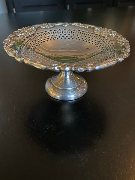 Silver Plate W.M. MTS. Pedestal Dish 589