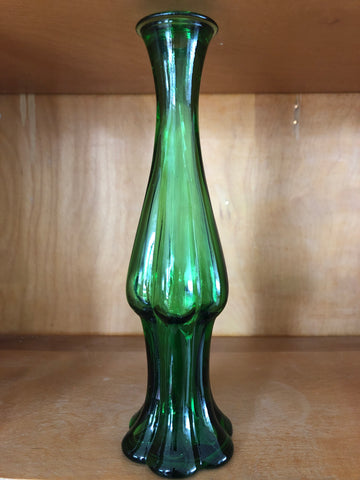 Emerald Bud Vase 8 1/2”