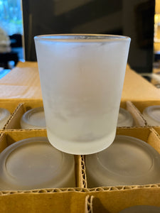 Clear Frosted Votive Cup