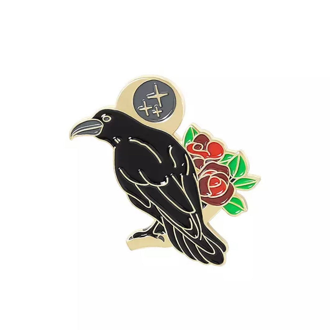 Enamel Crow/ Raven Pin