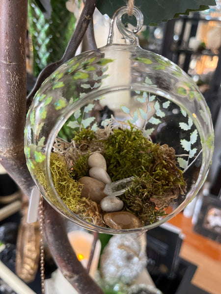 Fern Leaves Round Ornament