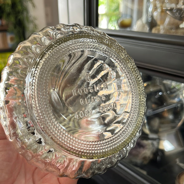 Vintage Twisted Vase Hoosier Glass