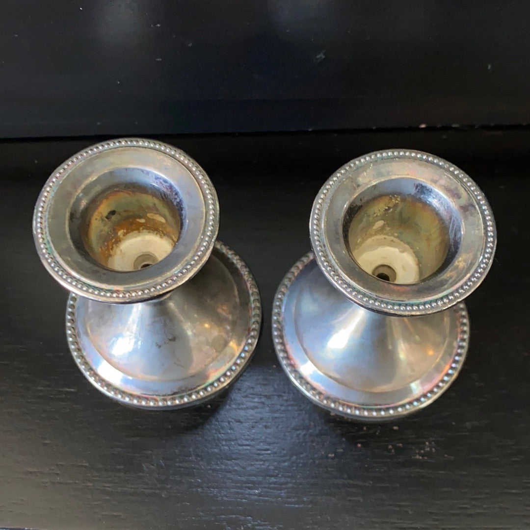 Vintage Silver Plated Candle Stick