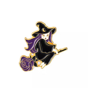 Enamel Witch Pin