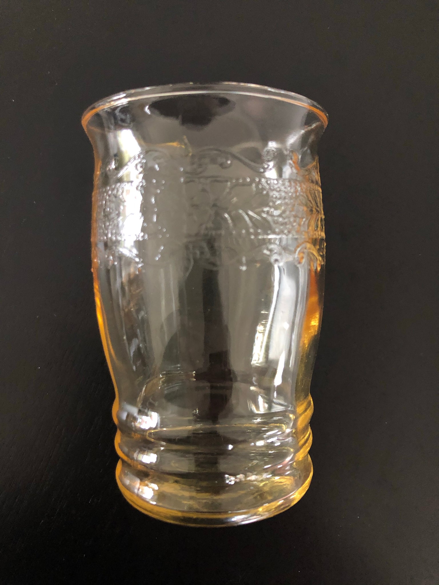 Amber Stippled Rose 3.5” Tumbler