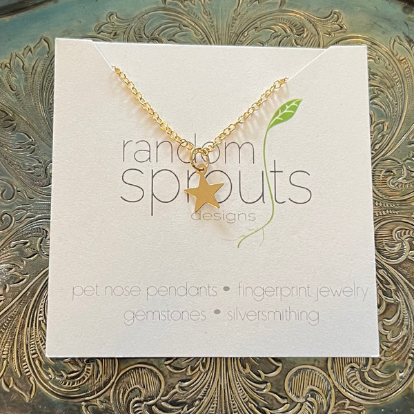 Random Sprouts Star Necklace