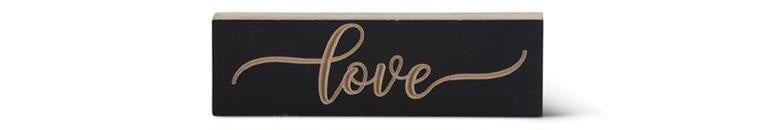 Matte Black Script Embossed Inspirational Tabletop Signs