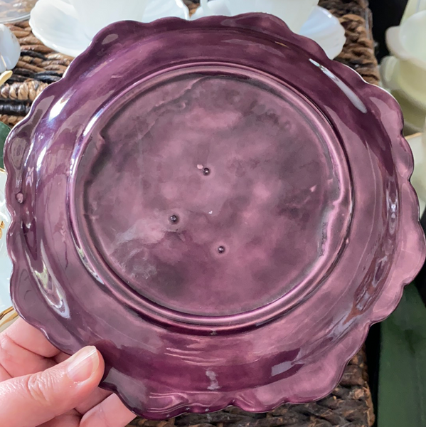 Vintage Holland Purple Cabbage w/ Plate