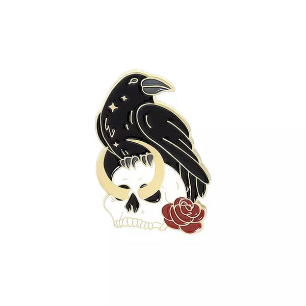 Enamel Crow/ Raven Pin