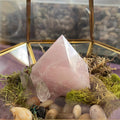 Rose Quartz Cut Base Tower – Love & Self-Compassion Healing Crystal (#2)