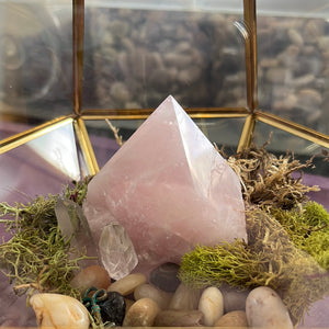 Rose Quartz Cut Base Tower #2