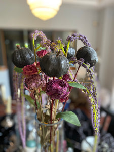 Black Pumpkin Floral Stems