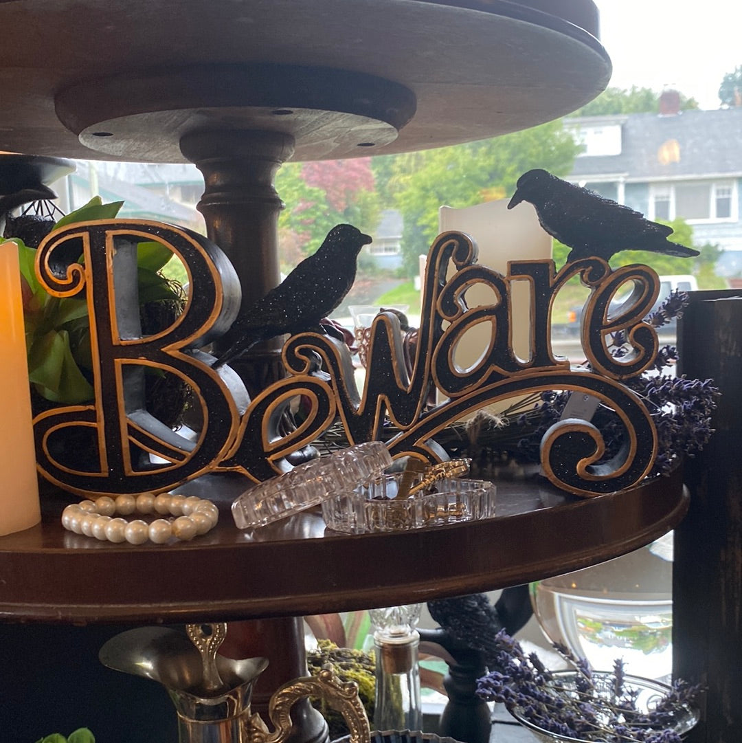 Black & Gold Halloween Signage