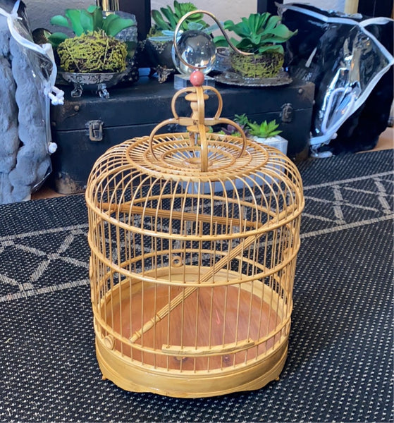 Vintage Inspired Bamboo Bird Cages