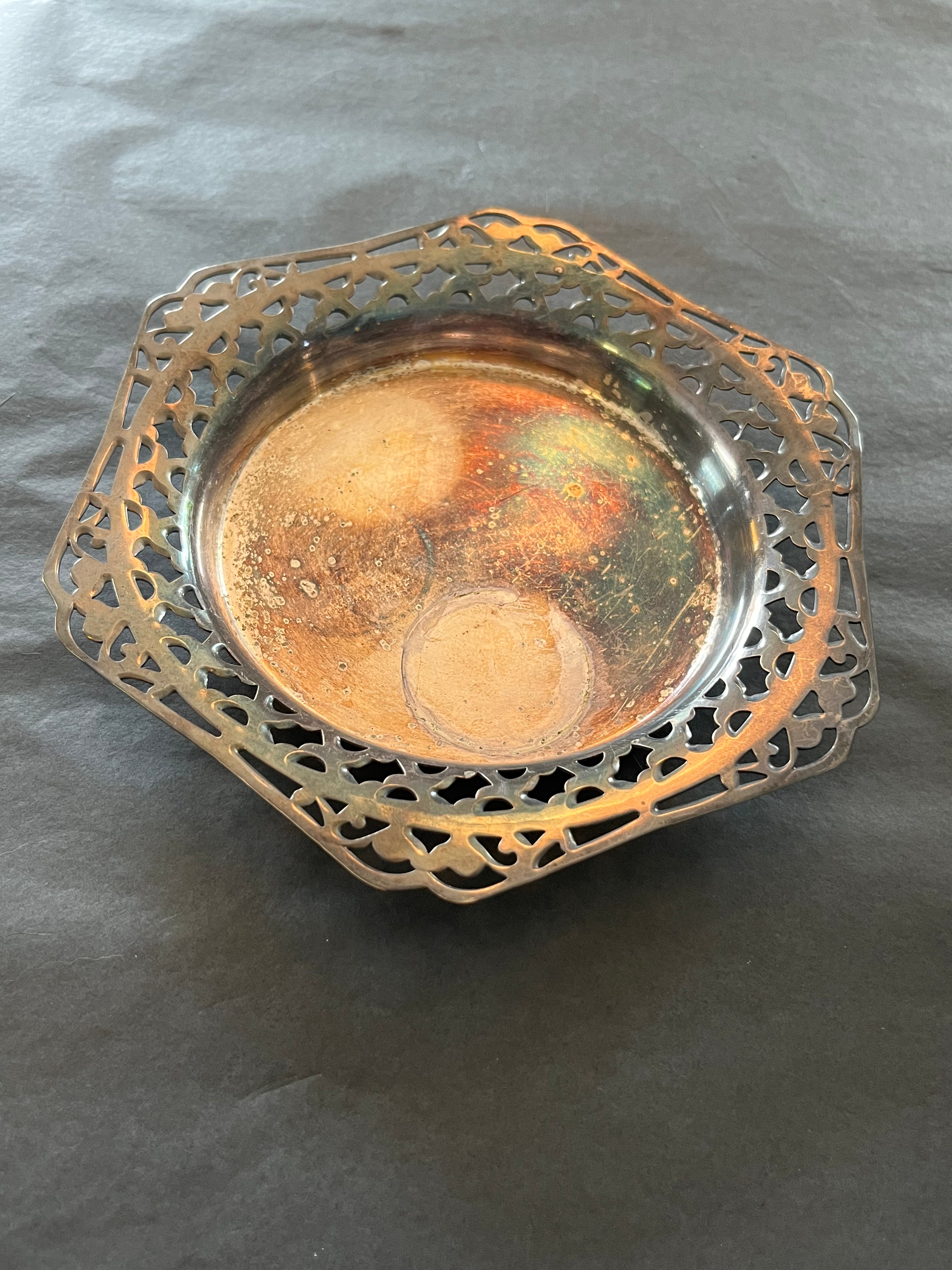 Vintage Rogers Silver Plated Dish 6.5"