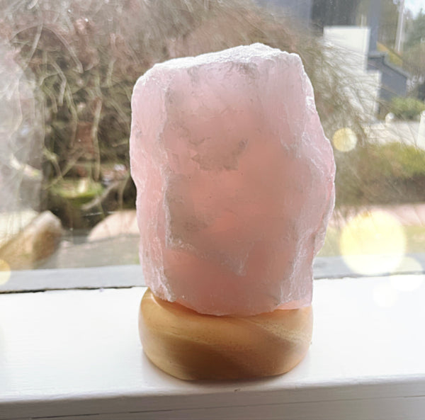 Rose Quartz Rough Lamp