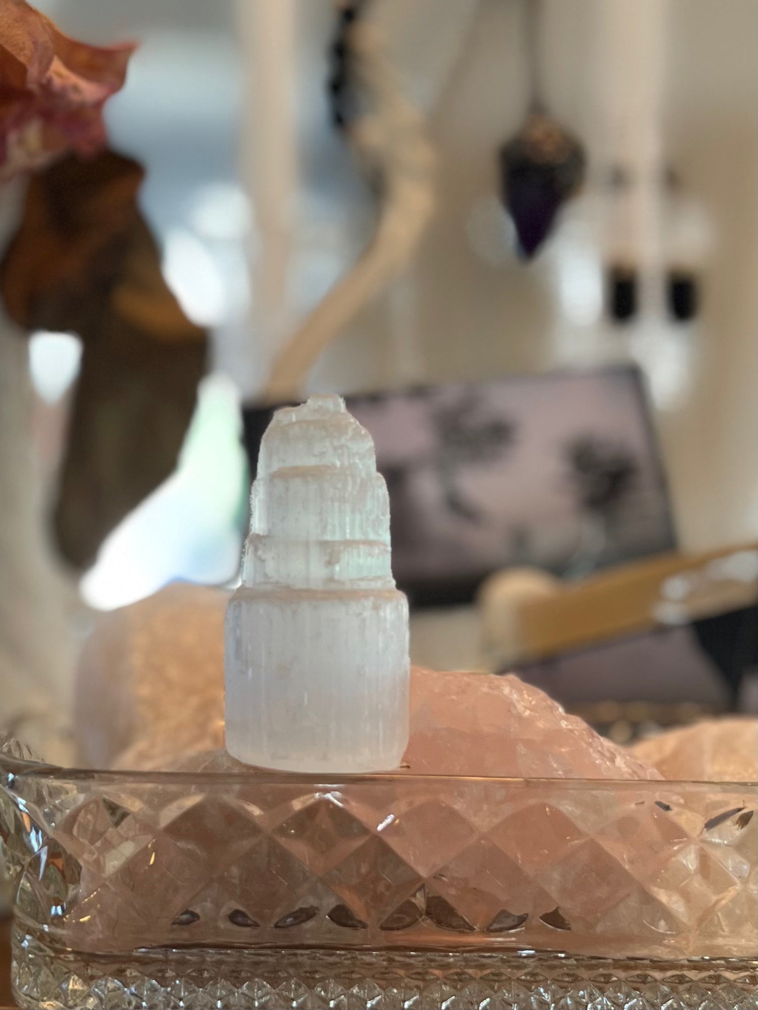 Selenite (Satin Spar) Tower