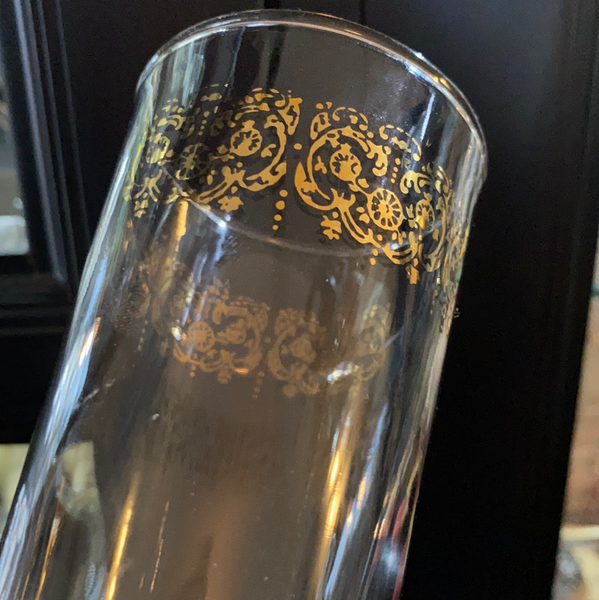 Vintage Gold Banded Juice Glass