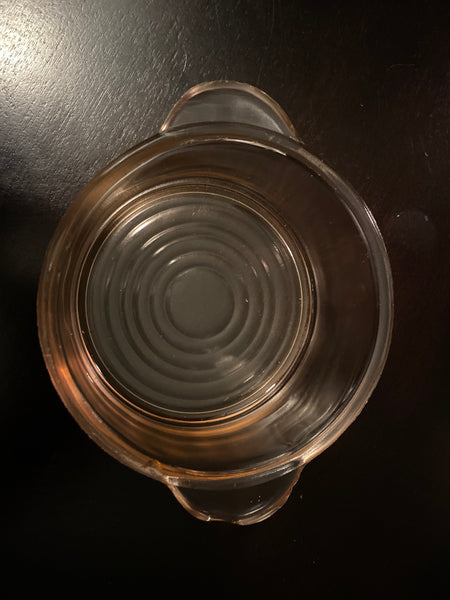 Pink Depression Glass Serving Dish w/ Handles