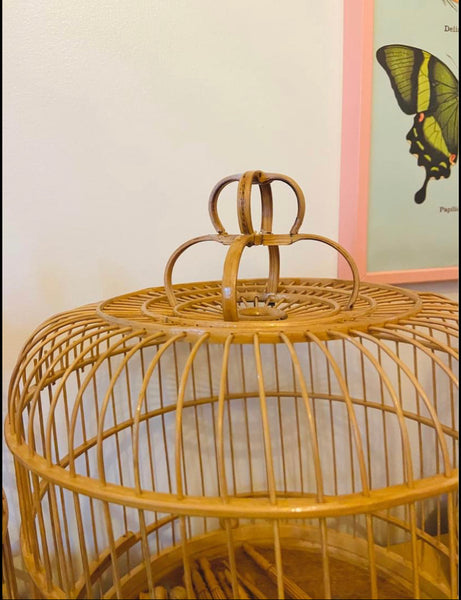 Vintage Inspired Bamboo Bird Cages