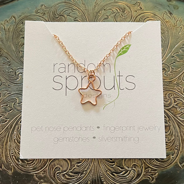 Random Sprouts Star Necklace