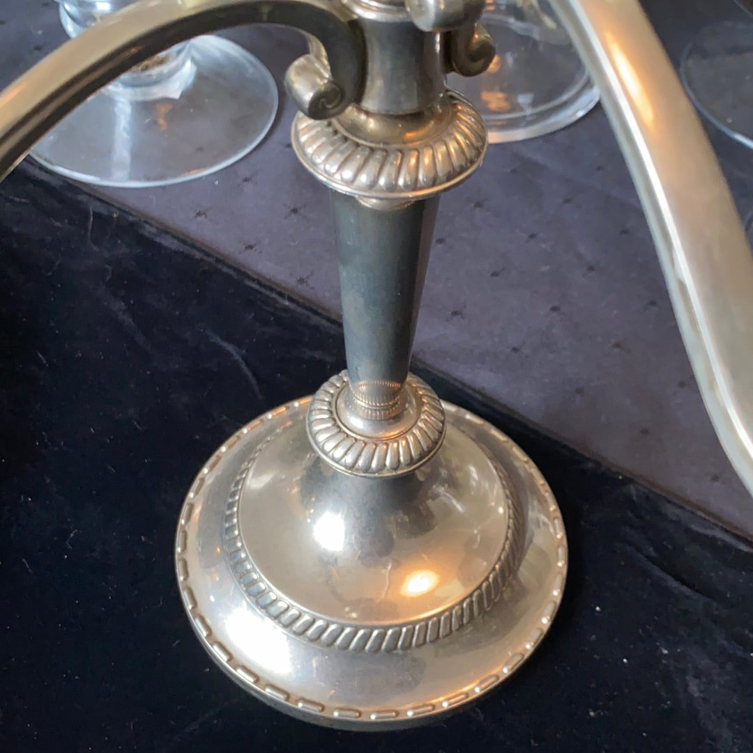 Vintage Candelabra Silver Plated 5 Holder