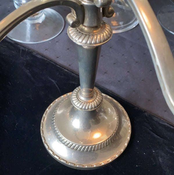 Vintage Candelabra Silver Plated 5 Holder
