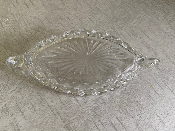 Clear Depression Glass Fostoria Oval 12" Gondola Serving Bowl