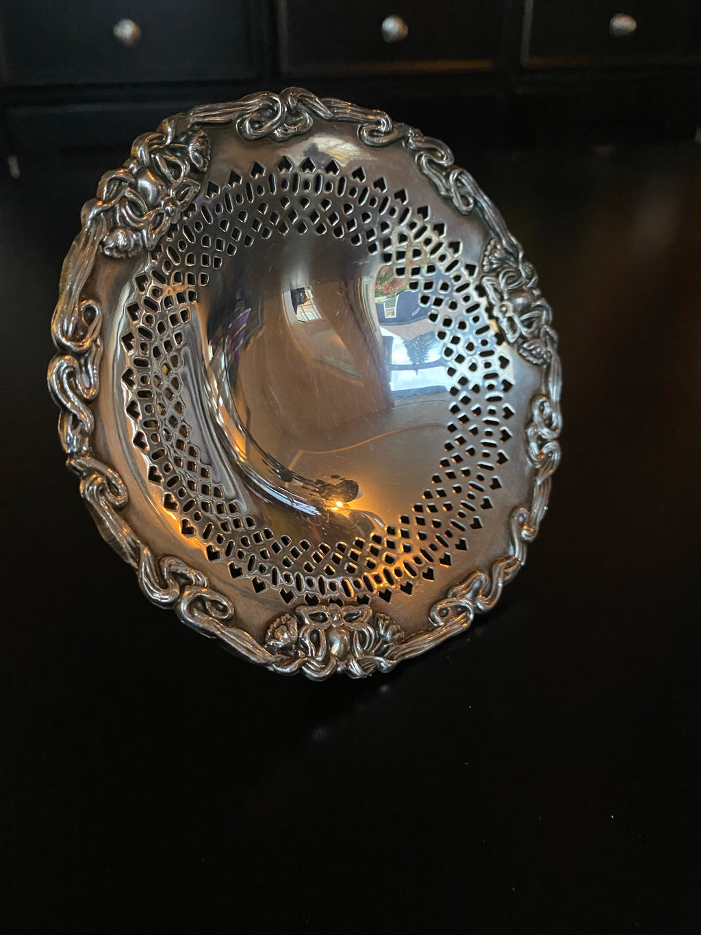 Silver Plate W.M. MTS. Pedestal Dish 589