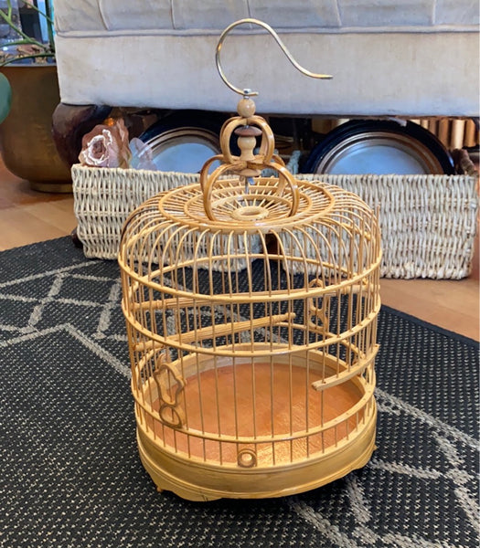 Vintage Inspired Bamboo Bird Cages
