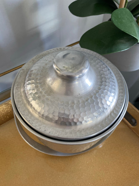 Nasco Hammered Aluminum Ice Bucket