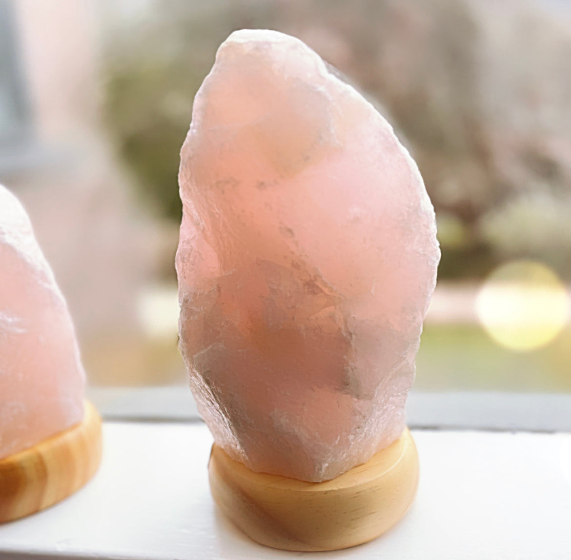 Rose Quartz Rough Lamp