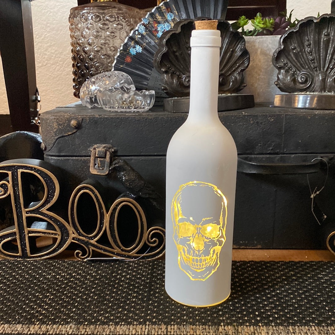 White LED Skull Bottles