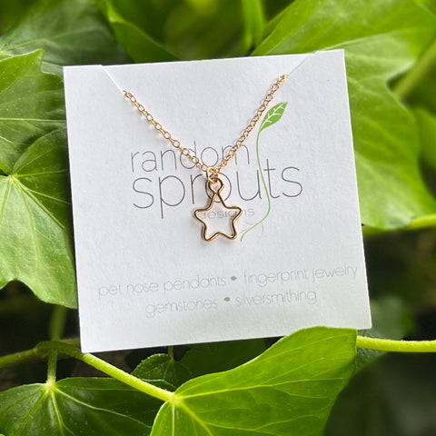 Random Sprouts Star Necklace