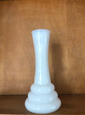 Randall Milk Glass Three Ring or Beehive Bud Vase