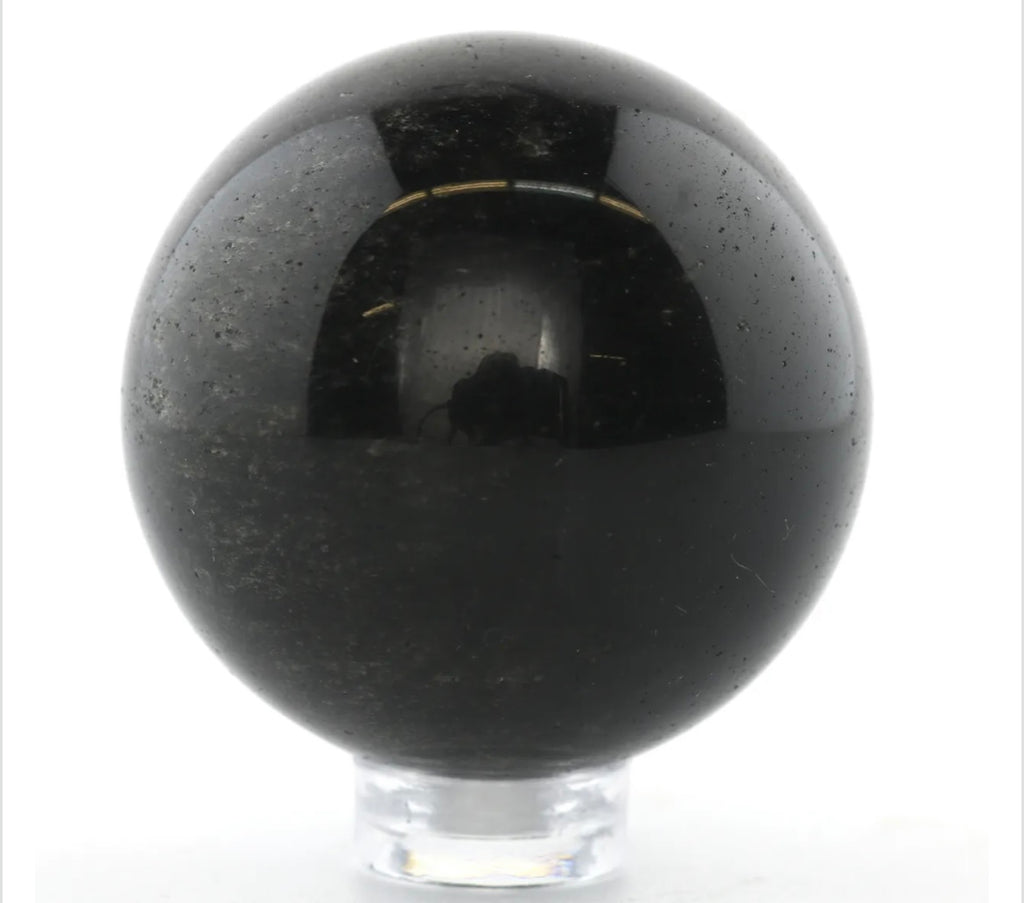 Black Obsidian Orb & Sphere – Protection & Truth Healing Crystal