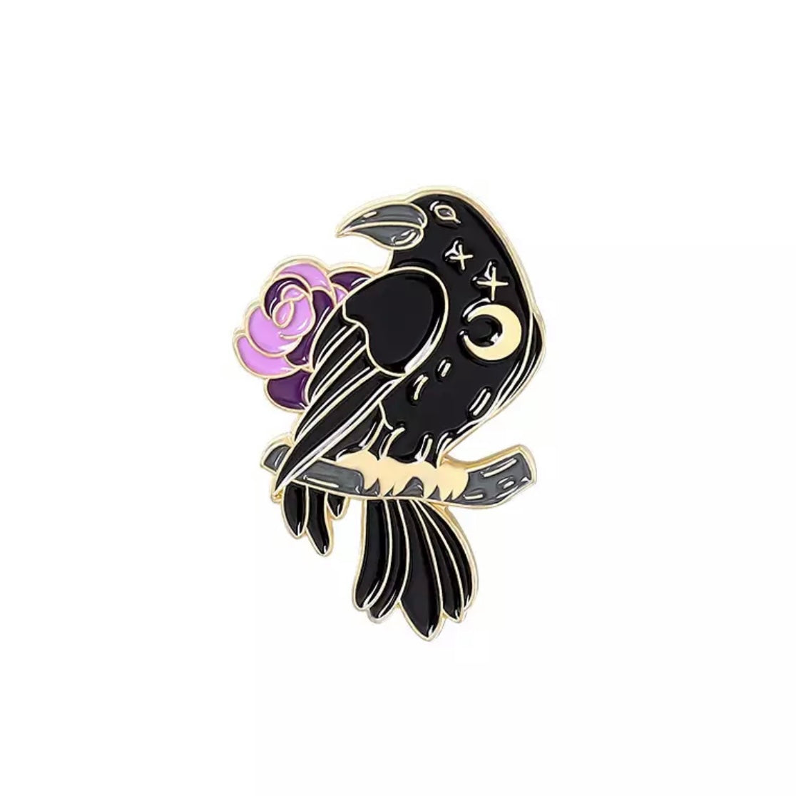 Enamel Crow/ Raven Pin