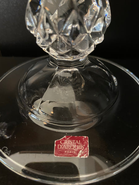 Cristal d'Arques Durand Longchamp Crystal Candlestick Holder (2)
