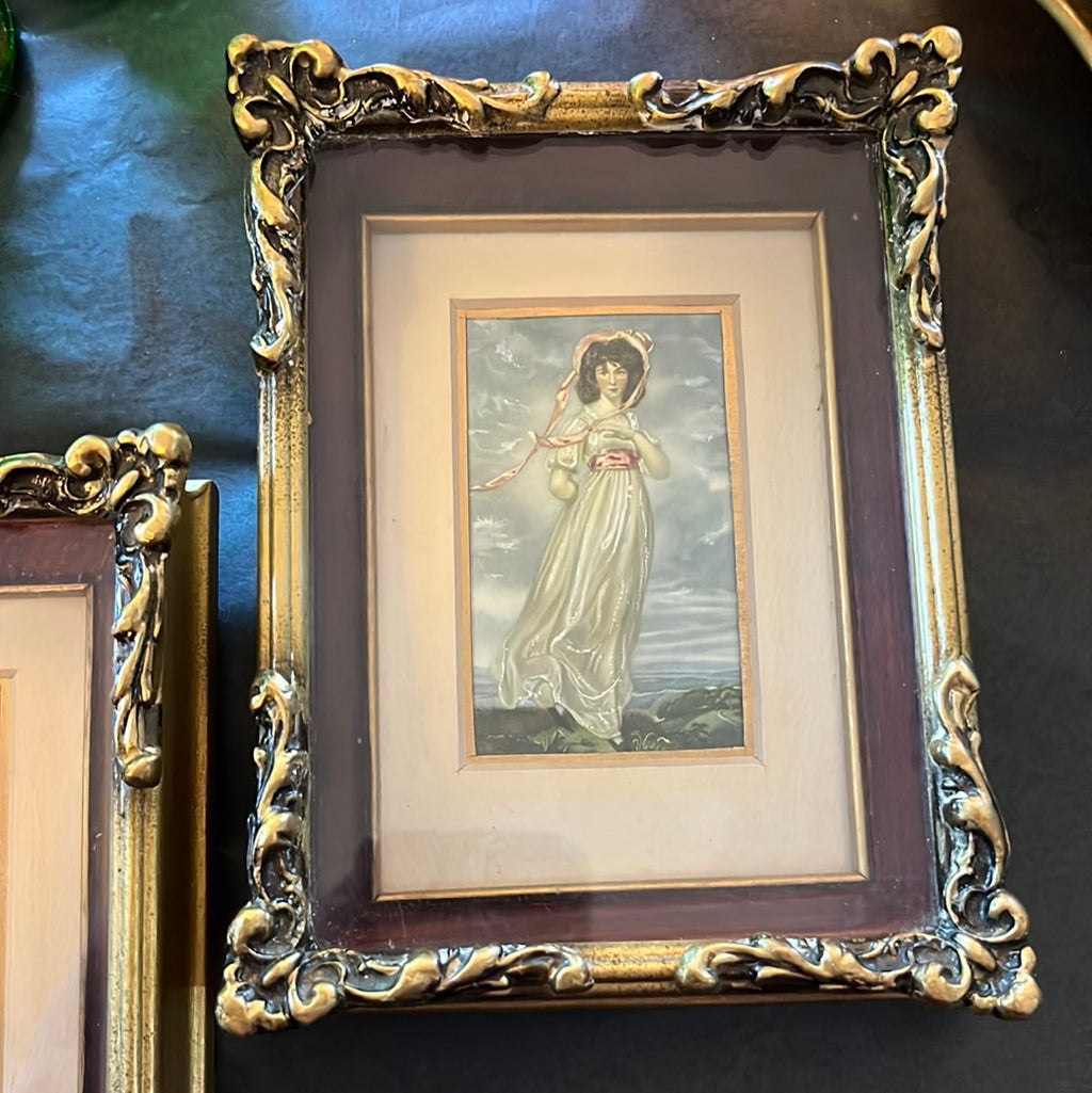 Vintage Pinkie Lawrence Wooden Frame 6" x 4 3/4”