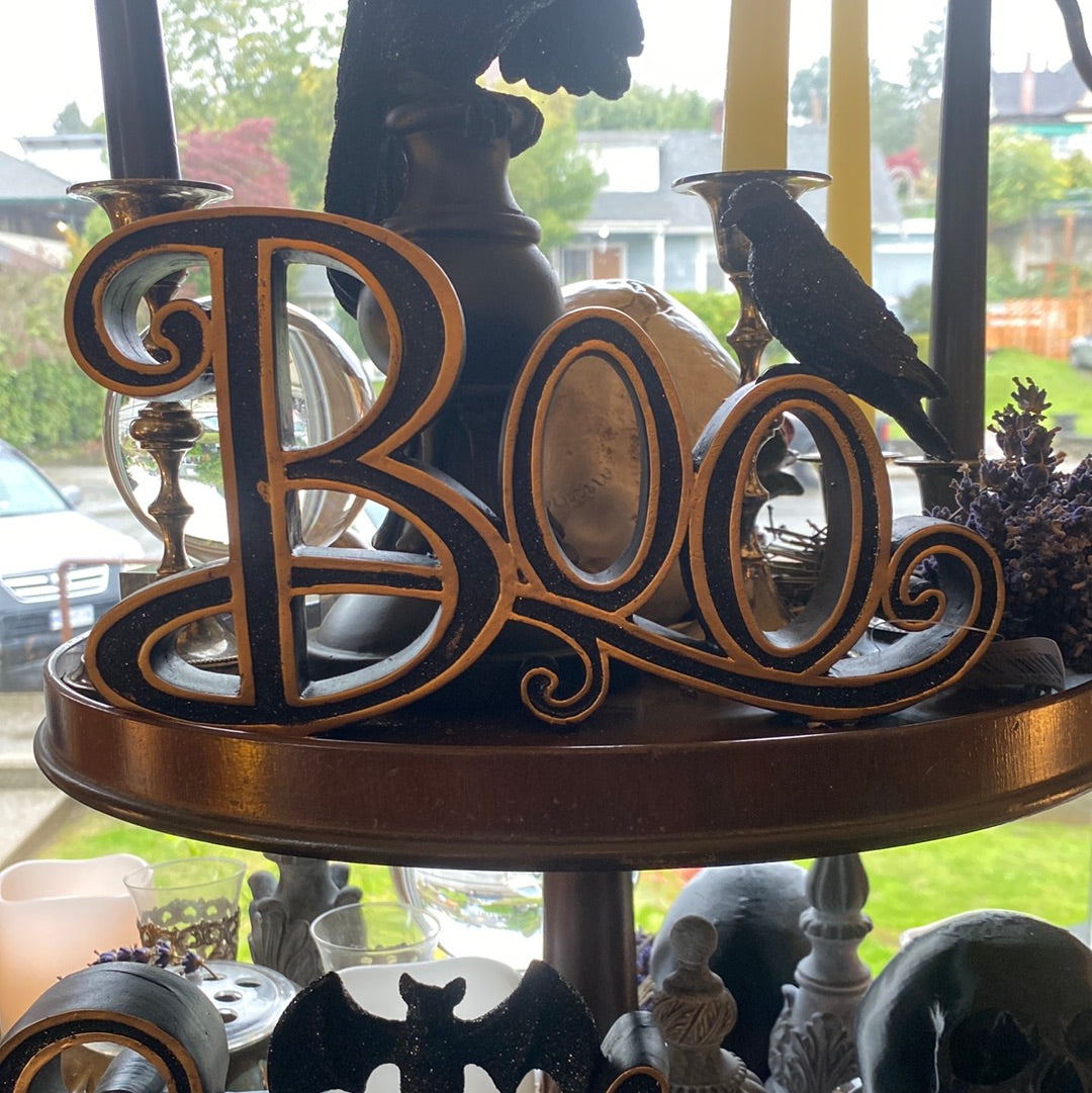 Black & Gold Halloween Signage