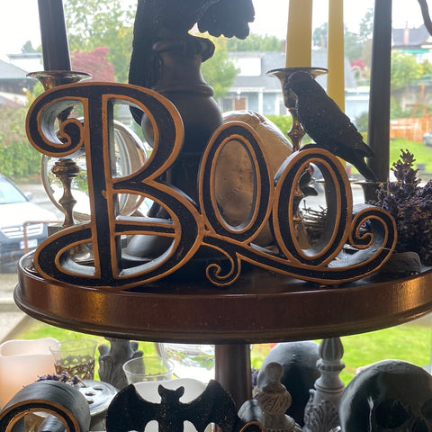 Black & Gold Halloween Signage
