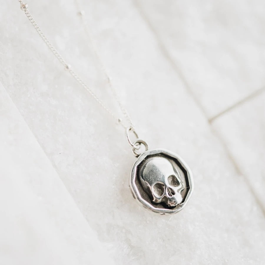 P + G Double Sided Coin Necklace