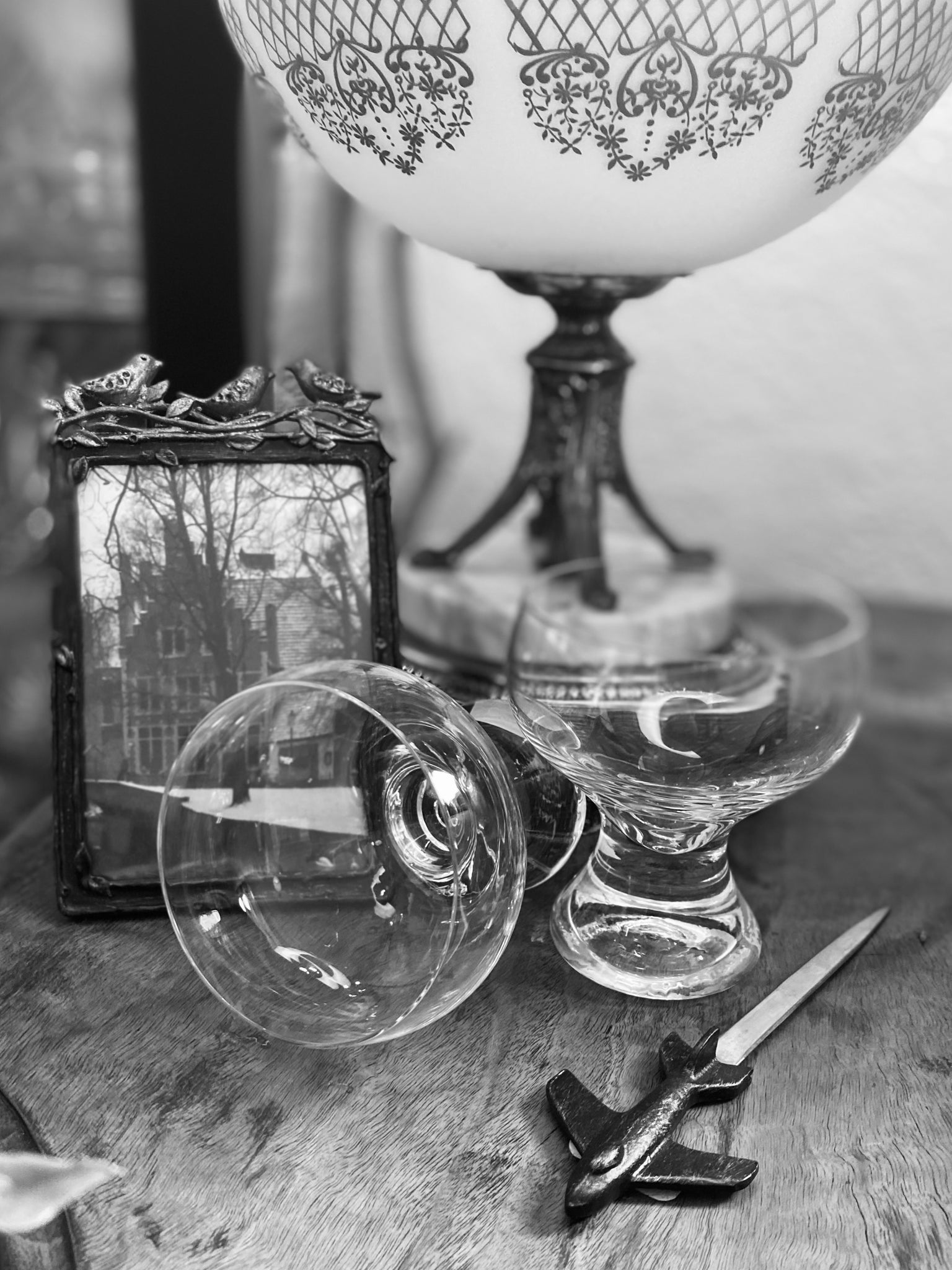 Vintage Champagne Coupe Glass