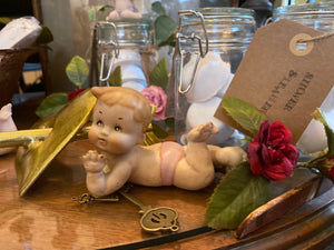 Vintage Bisque Figurine Babies