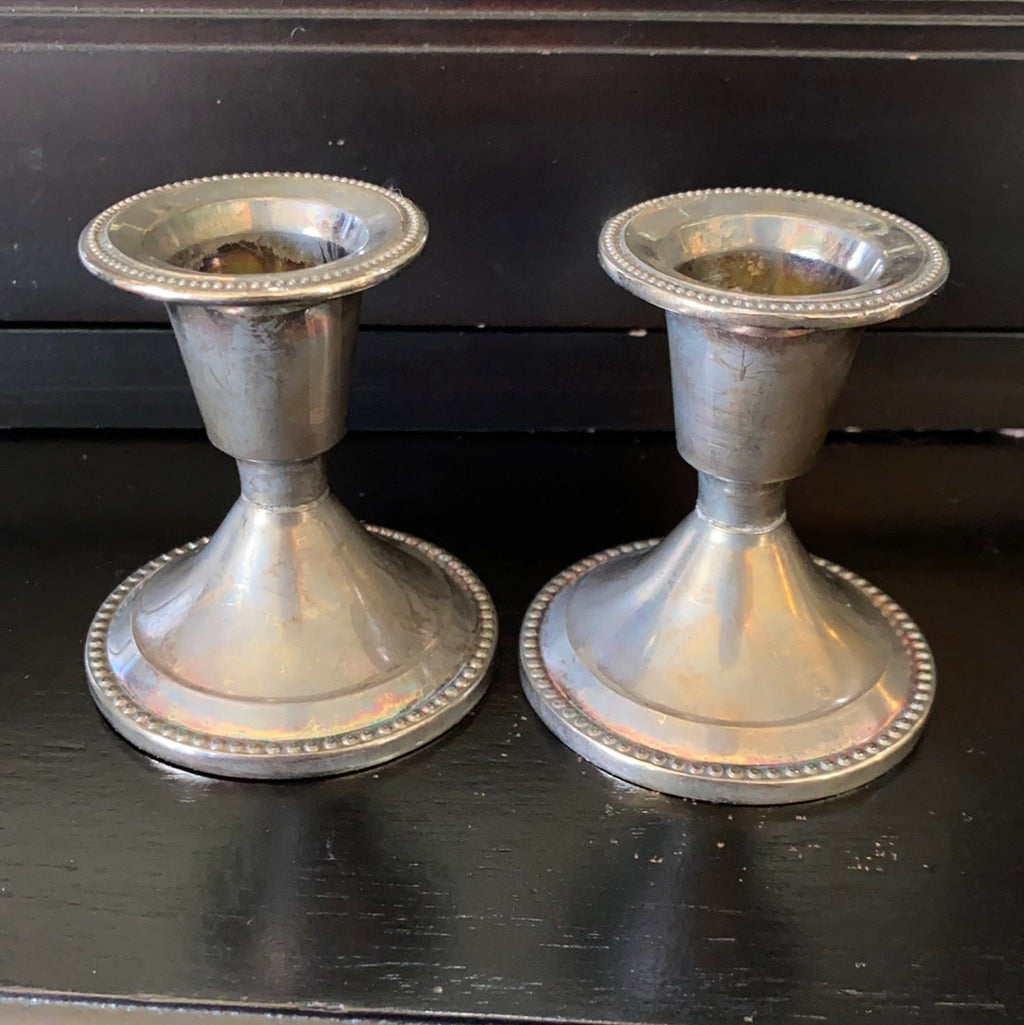 Vintage Silver Plated Candle Stick