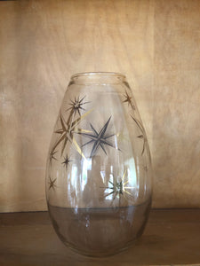 Clear Atomic Starburst Vase