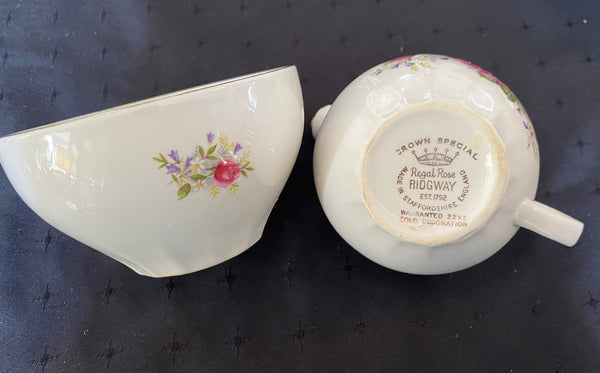 Ridgway, Crown Special “Regal Rose” Dish Set