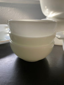 FireKing Milk Glass Cereal Bowl 5”