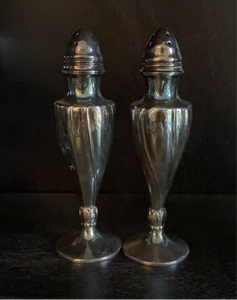 Vintage Viking C15 EP Lead Silver Salt Pepper Shakers