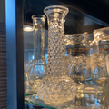 E. O. Brody hobnail clear glass bud vase